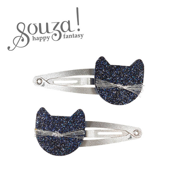 Brokatowe spinki kotki Souza! – zabawka edukacyjna