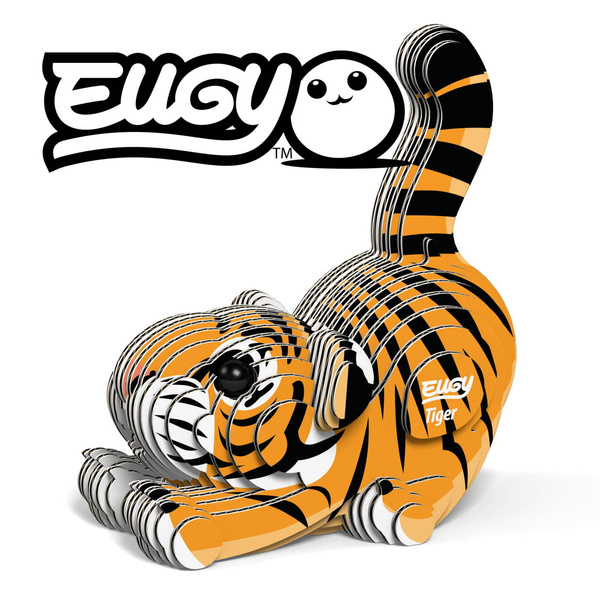 Układanka Puzzle 3D Tygrys - zestaw kreatywny dla dzieci 6 lat+, Eugy