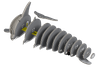 Układanka Puzzle 3D Delfin - zestaw kreatywny dla dzieci 6 lat+, Eugy