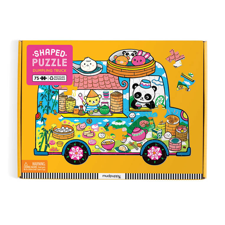 Puzzle konturowe Food Truck Mudpuppy – edukacyjne puzzle dla dzieci
