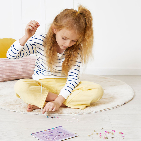 Zestaw kreatywny do tworzenia biżuterii z zawieszkami dla dzieci, 6 lat+, Janod