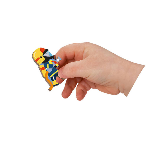 Magnetyczna układanka Straż pożarna Magnetibook 3-8 lat, Janod