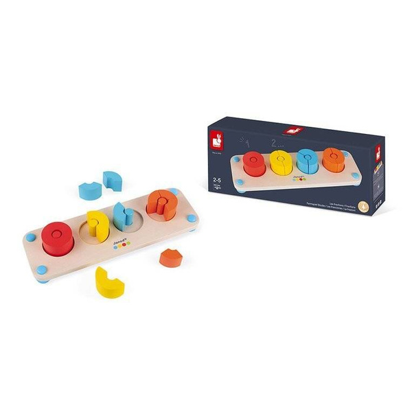 Drewniana układanka Ułamki Essentiel, Janod