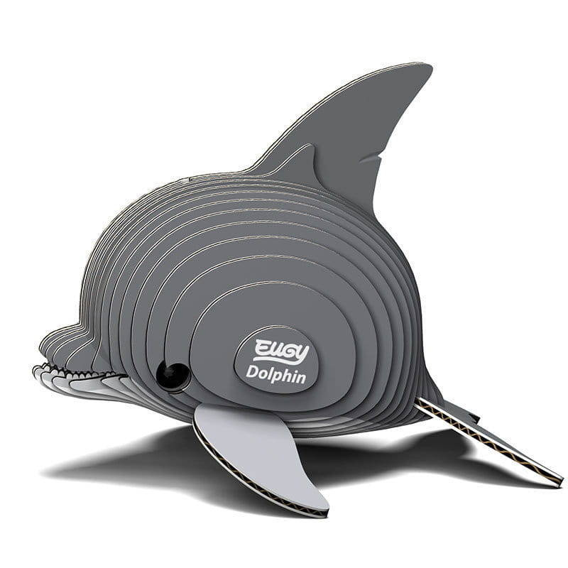 Puzzle 3D Delfin Eugy niebieski – zestaw kreatywny dla dzieci