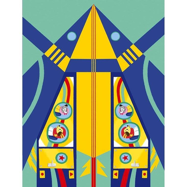 Zestaw kreatywny Papierowe samoloty z wyrzutnią 6+, Janod