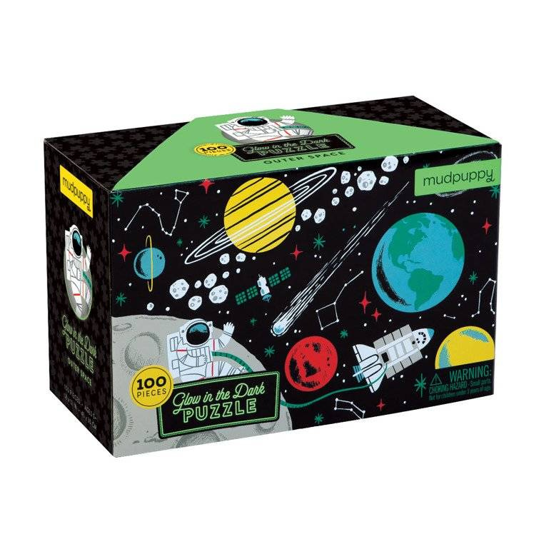 Puzzle świecące w ciemności Kosmos Mudpuppy 100 elementów