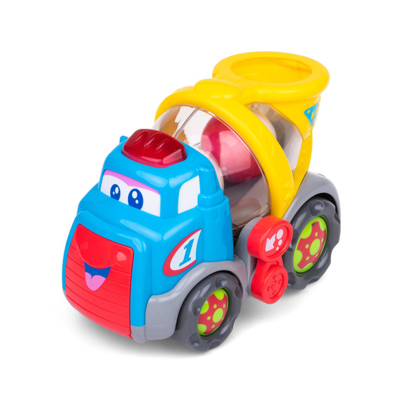 Piłeczkowy Benio betoniarka - śpiewający pojazd dla dzieci 12m+, Dumel