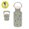 Bidon ze stali nierdzewnej 500 ml Happy Prints oliwkowy, Lassig