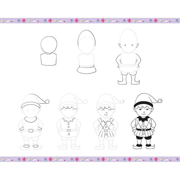 Zestaw kreatywny Rysowanie krok po kroku Fantastyczne stworzenia 7+, Janod