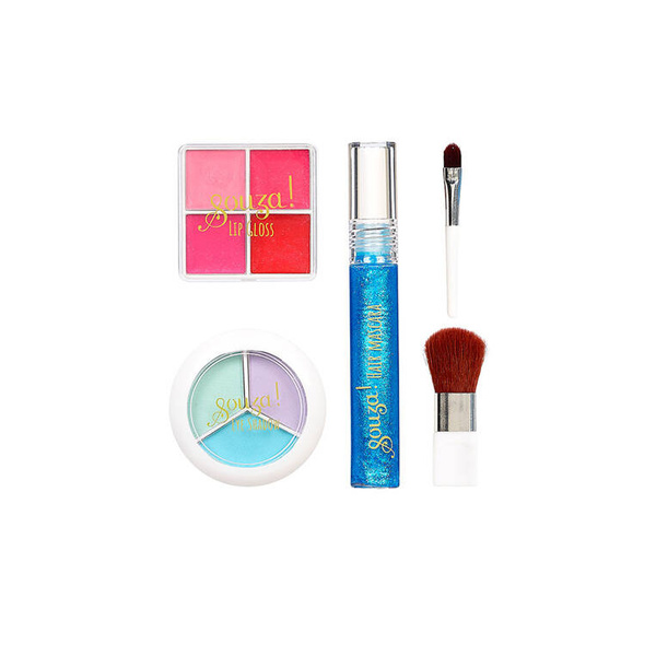 Kosmetyki do makijażu z maskarą do rzęs dla dzieci zestaw 5 el. Księżniczka, 4+, Souza!