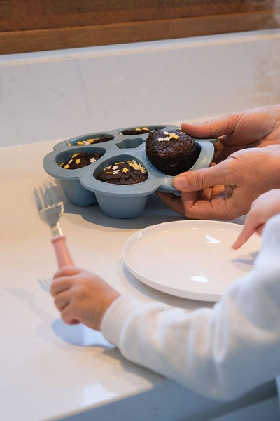 Sztućce ze stali nierdzewnej 12 m+ Old Pink, Beaba