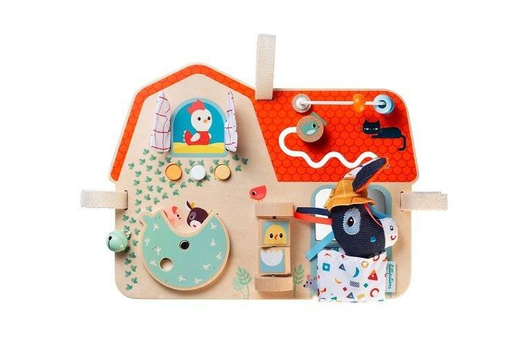 Tablica manipulacyjna Farma Lilliputiens naturalne kolory