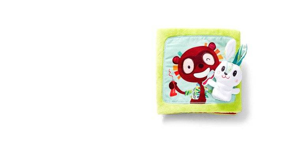 Książeczka z mini-pacynką wielofunkcyjna Królik dentysta 6 m+, Lilliputiens