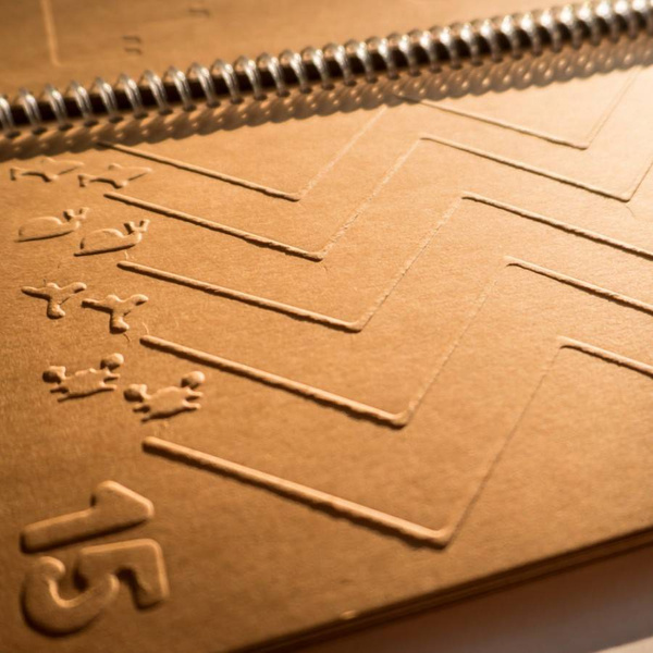 Wypukła kolorowanka dotykowa Przygoda, brązowa - eko, Robot Manufacture