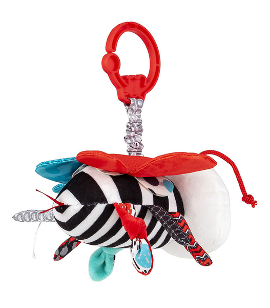 Zawieszka do wózka Kontrastowa Pszczoła Majka, dla dzieci, 0 m+, Balibazoo