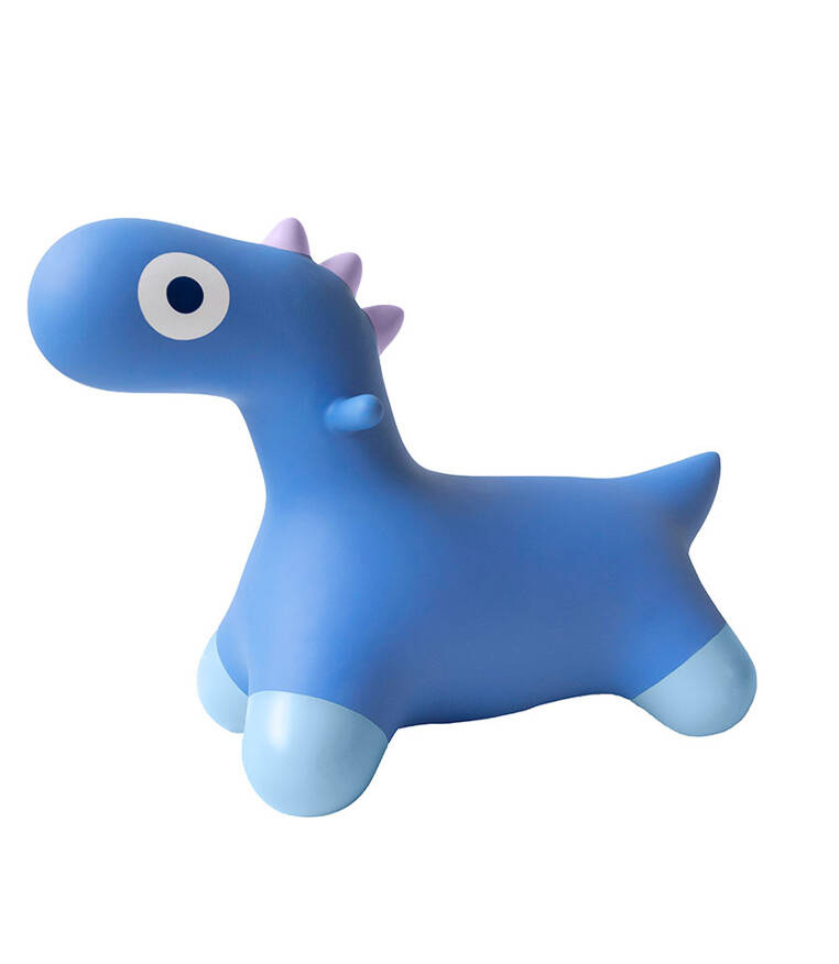 Dmuchany skoczek Hoppi Dino Cosmic blue Quut dla dzieci 2+