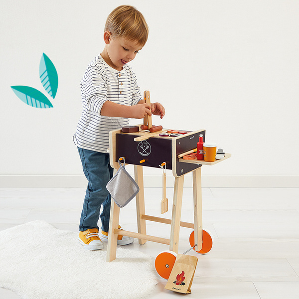 Grill drewniany z akcesoriami 3+, Janod