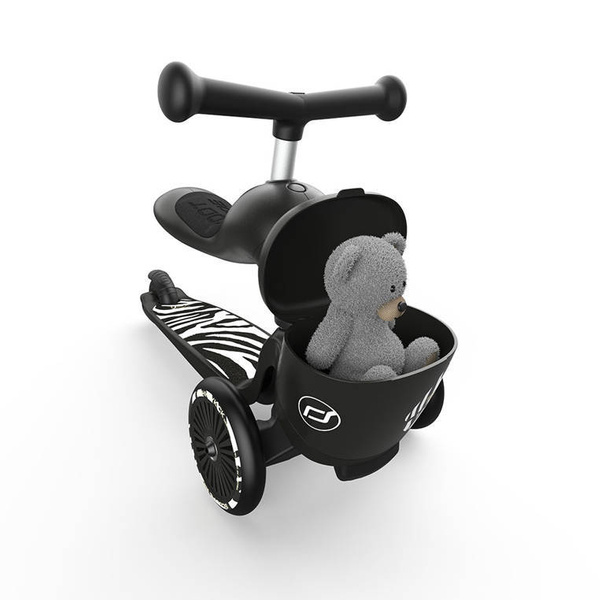 Scoot and Ride HK1 Lifestyle 2w1 jeździk i hulajnoga dla dzieci 1-5 lat, kolor: Zebra