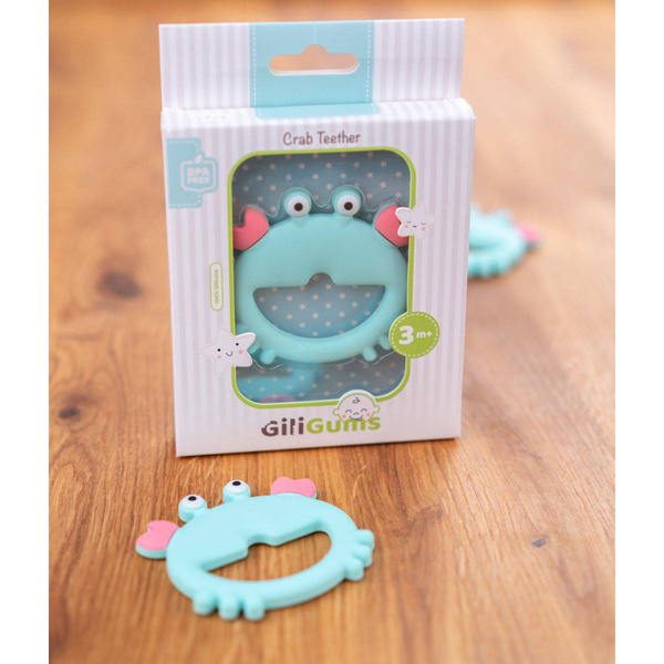 Silikonowy Gryzak Krab niebieski, Giligums