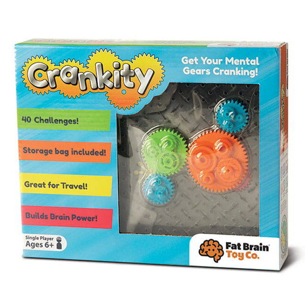 Łamigłówka Kółka Zębate Crankity, Fat Brain Toys