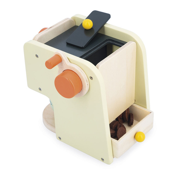 Drewniany ekspres ciśnieniowy do kawy z akcesoriami, dla dzieci, 3+, Janod