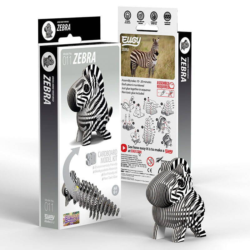 Układanka Puzzle 3D Zebra Eugy dla dzieci 6+