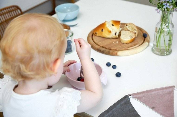 Miseczka silikonowa z przyssawką Little Chums Mysz szara, Lassig