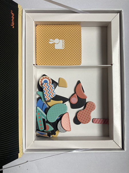 Magnetibook Magnetyczna układanka Kształty, Janod ***OUTLET***