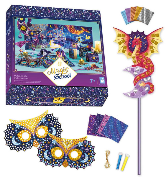 Multizestaw kreatywny 9 dekoracji Szkoła magii 7+, Janod