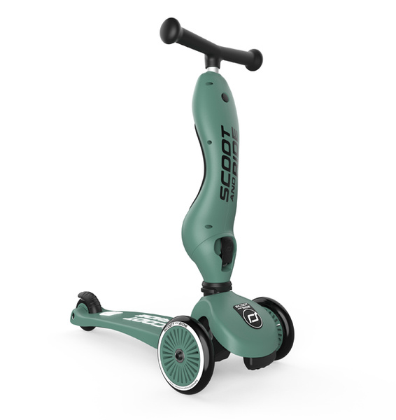 Scoot and Ride HK1 2w1 jeździk i hulajnoga dla dzieci 1-5 lat, kolor: Forest