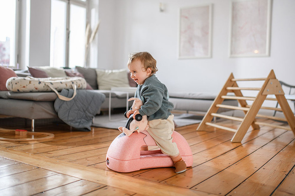 Scoot and Ride My First 3w1 pchacz, jeździk i deska na kółkach dla dzieci 6 m+, kolor: Rose