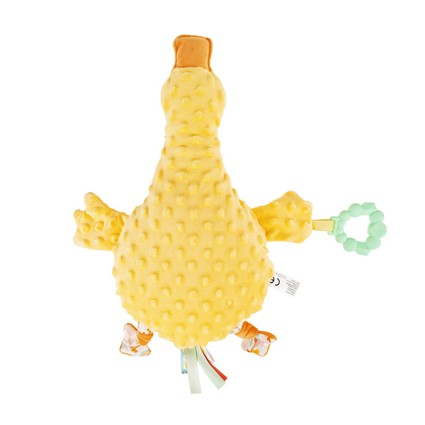 Zabawka sensoryczna - Przytulanka Kaczuszka dla dzieci 0 m+, Balibazoo