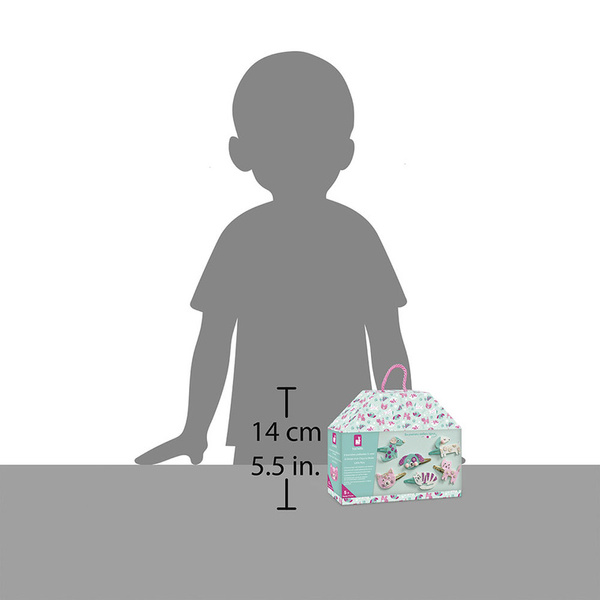 Zestaw kreatywny do tworzenia biżuterii - spinki, dla dzieci, 5 lat+, Janod