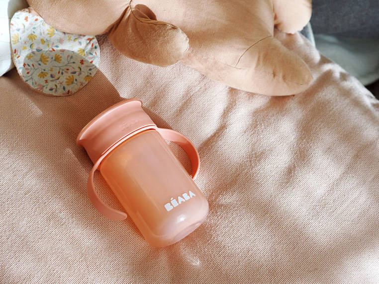 Kubek treningowy 360° Beaba pink nauka samodzielności