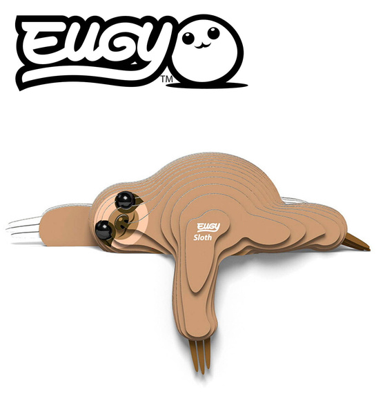 Układanka Puzzle 3D Leniwiec - zestaw kreatywny dla dzieci 6 lat+, Eugy