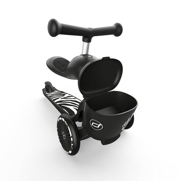 Scoot and Ride HK1 Lifestyle 2w1 jeździk i hulajnoga dla dzieci 1-5 lat, kolor: Zebra