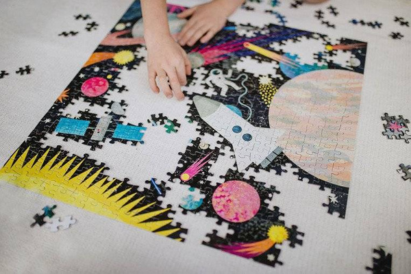 Puzzle rodzinne świecące w ciemności Kosmos 500 elementów 8+, Mudpuppy