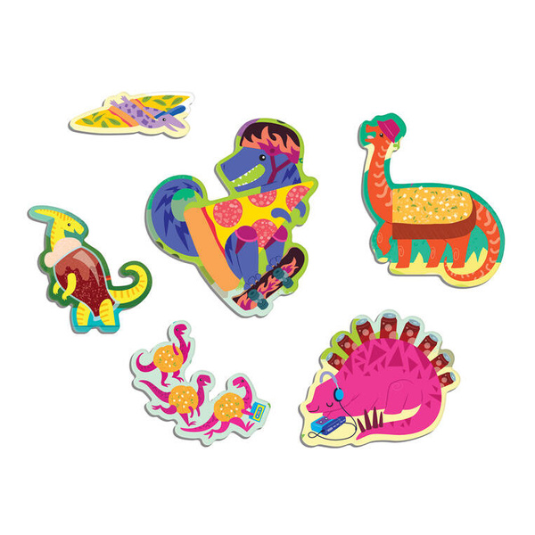 Puzzle sensoryczne z elementami zapachowymi Pizzasaurus 60 elementów 4+, Mudpuppy