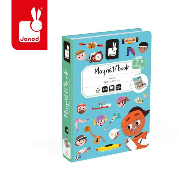 Magnetibook Magnetyczna układanka Sporty, Janod