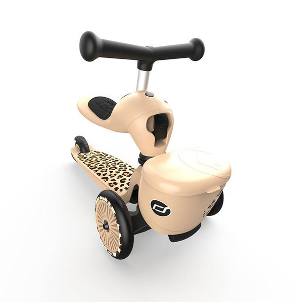 Scoot and Ride HK1 Lifestyle 2w1 jeździk i hulajnoga dla dzieci 1-5 lat, kolor: Leopard