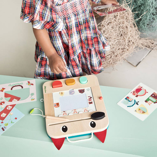 LILLIPUTIENS Drewniana tablica – znikopis Wilk Louis 2 lata+