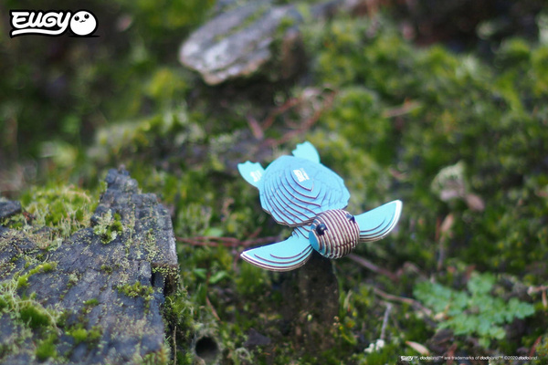 Układanka 3D Żółwik - puzzle przestrzenne zabawka kreatywna dla dzieci 6 lat+, Eugy