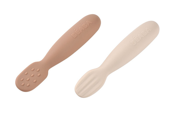 Zestaw pierwszych sztućców - łyżeczka - gryzak, dla dzieci, 4 m+, Beaba