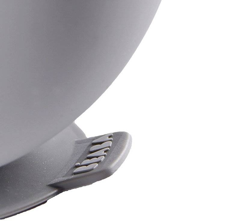 Silikonowa miseczka z przyssawką Beaba grey – nauka jedzenia dla dziecka