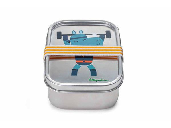 Lunchbox ze stali nierdzewnej Super Nosorożec Marius, Lilliputiens