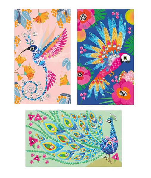 Zestaw artystyczny Czarodziejskie cyrkonie Piękne ptaki 7+, Janod