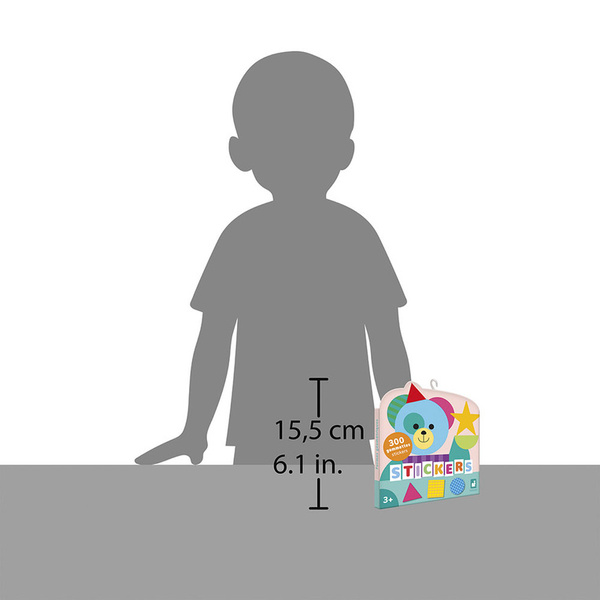 Zestaw kreatywny - naklejki Figury geometryczne dla dzieci, 3 lata+ Janod