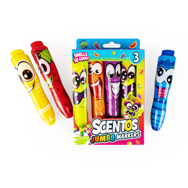 Pachnące Markery - Śmieszne Minki, zestaw 3 szt., 3 lata+, Scentos