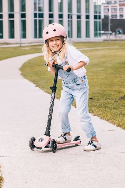 Scoot and Ride HK3 Hulajnoga dla dzieci 3+ z kółkami LED, kolor: Rose