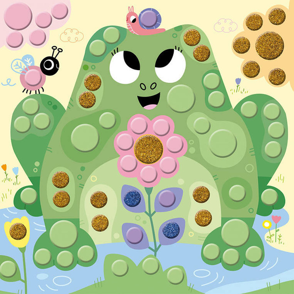 Zestaw kreatywny Okrągłe naklejki My arts & crafts 4+, Janod